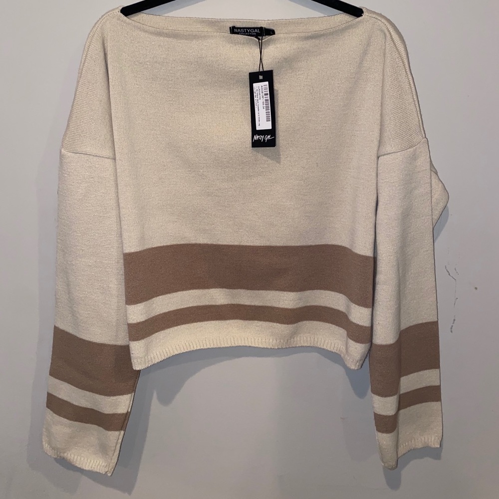 Brand new NastyGal off the shoulder sweater
